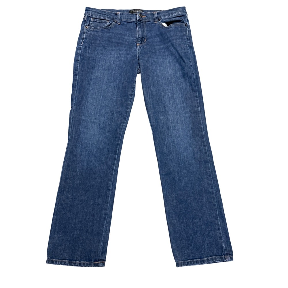 Banana Republic‎ Straight Fit Jeans Dark Wash Stretch Pockets Size 8